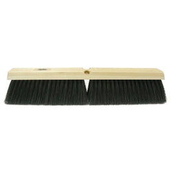 Cepillo de barrido grueso, bloque de madera dura de 24 pulgadas, borde de 3 pulgadas, relleno de Tampico/centro de alambre