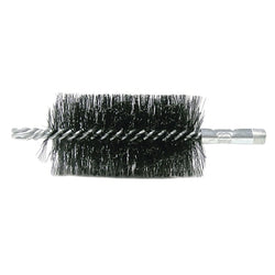 Cepillo de conductos en espiral simple de 1-3/4", relleno de acero de 0,012"