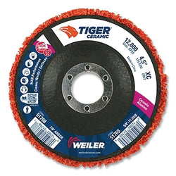 Tiger® Sanding Disc, 3" Diameter, Type R, Extra Coarse, 12,000 RPM, Ceramic, Orange