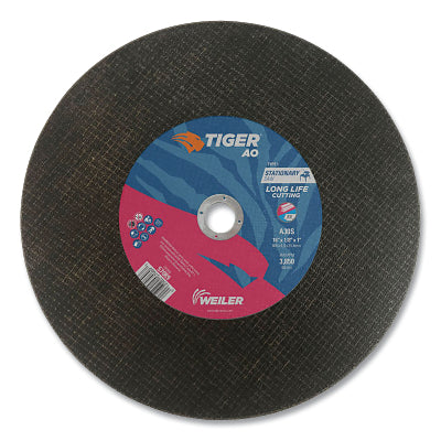 Tiger® AO Type 1 Stationary Saw, Large Cutting Wheel, 20" Diameter x 1/8", 1" Chuck Hole", A30S