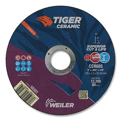 Tiger Ceramic Cutting Discs, 6 inch diameter, 0.045 inch thickness, box of 24