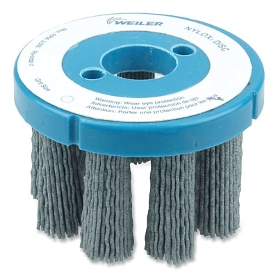 Cepillo de disco Nylox, nailon abrasivo, 6 pulgadas de diámetro, grano 80
