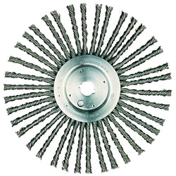 Cepillo para limpieza de juntas y grietas, 30,5 cm de profundidad x 9,5 cm de ancho, alambre de acero de 0,08 cm, 38 nudos