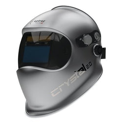 Casco de soldadura Crystal 2.0, tono 2, plateado, frontal abatible