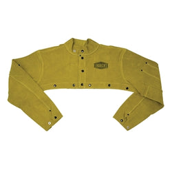 Mangas de capa de cuero, 25,4 cm, broches anodizados, extragrandes, amarillo dorado