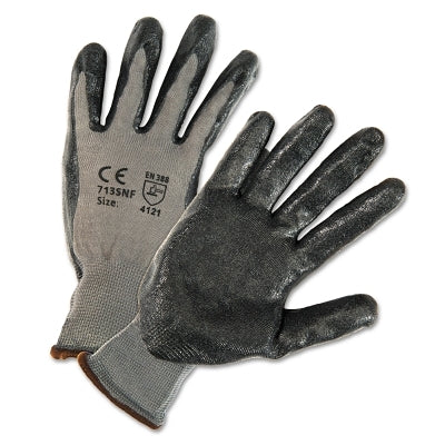 Guantes de poliéster con palma recubierta de espuma de nitrilo PosiGrip®, talla extra grande, color gris