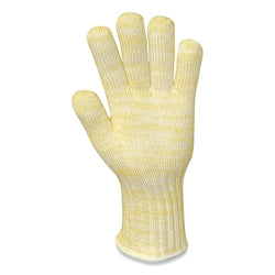 Guante sin costuras Kevlar®/Nomex® 2610, resistente al calor, amarillo/blanco, grande