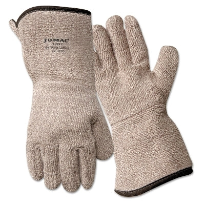 Jomac® gloves with cotton lining, extra large, brown/white