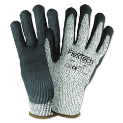 FlexTech™ Cut Resistant Gloves, Large, Gray/Black