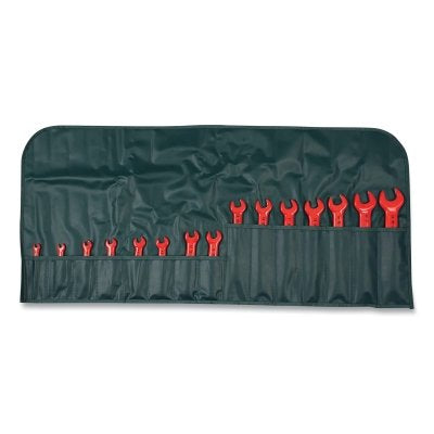 Juego de llaves de boca aisladas, 8 piezas, acero al cromo vanadio forjado