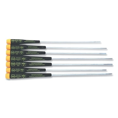 ESD Safe Extra Long Precision Screwdriver Set, Phillips/Slotted, 2mm to 4mm Tip