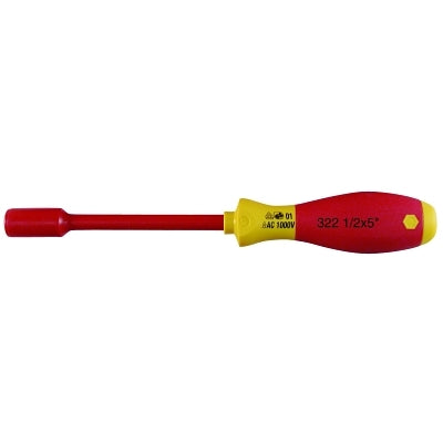 Destornillador de tuercas aislado SoftFinish®, 11 piezas, mango ergonómico, naranja/amarillo