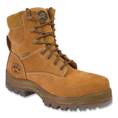 Botas de seguridad con puntera compuesta serie 45, talla 7, 18 cm de alto, cuero, caucho, color negro