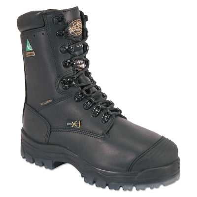 Botas de cuero con cordones y puntera de composite, serie 45, de 9 pulgadas, talla 12, color negro