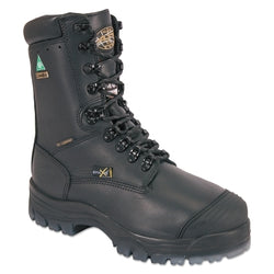 Thermal leather boots with laces and composite toe cap, 45 series, 8-inch, size 12, black