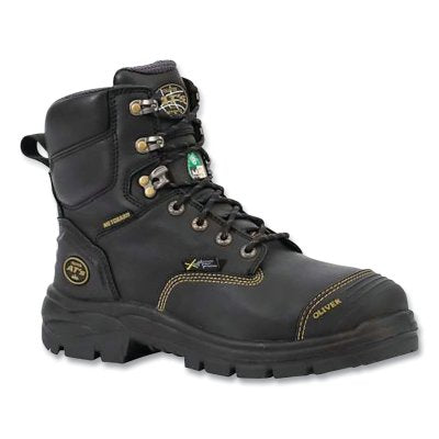 Botas de seguridad para construcción Serie 55, talla 9.5, para hombre, de cuero, color negro
