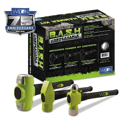 BASH Power Hammer Kit, 5 lb; 3 1/4 lb; 3 1/2 lb, Rubber/Steel
