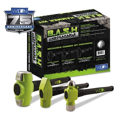 Kit de martillo mecánico B.A.S.H, 5 lb; 3 1/4 lb; 3 1/2 lb, caucho/acero
