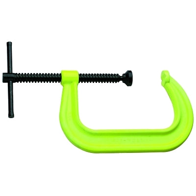 400 sq ft High Visibility Safety C-Clamps, Sliding Pin, 6 5/16" Throat Depth