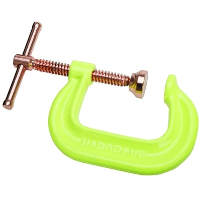 Spark-Duty™ 400P/400CS High Visibility C-Clamp, Sliding Pin, 6" Throat Depth, Gray, 2 to 10-1/8" Opening