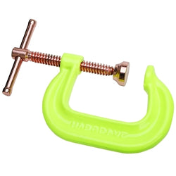Spark-Duty™ 400P/400CS High Visibility C-Clamp, Sliding Pin, 5-3/4" Throat Depth, Yellow, 2 to 12 Inch Opening