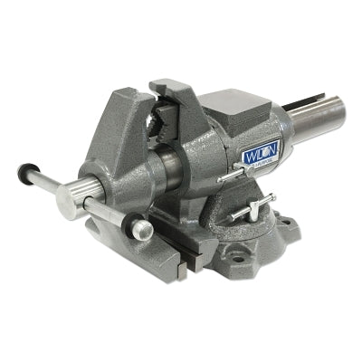 Multipurpose bench vise, 5-1/2" jaw width, 2-3/4" throat depth, swivel base