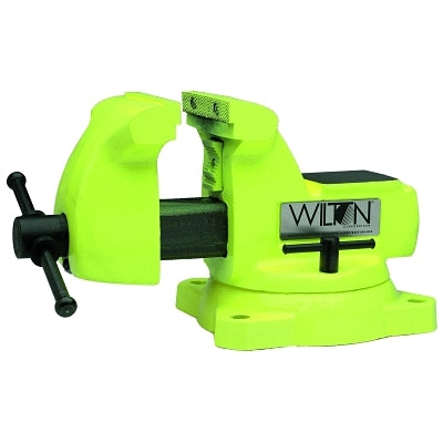 Prensas de seguridad de alta visibilidad, mordaza de 6", garganta de 4 1/8", base giratoria