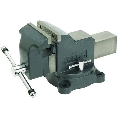 Workshop vises, 4-inch jaw, 2 3/4-inch throat, swivel base