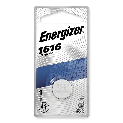 1616 button cell battery, lithium, 0.624 inch, 3V DC
