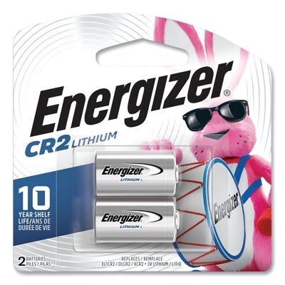 CR2 Lithium Battery, 3V, Pack of 2