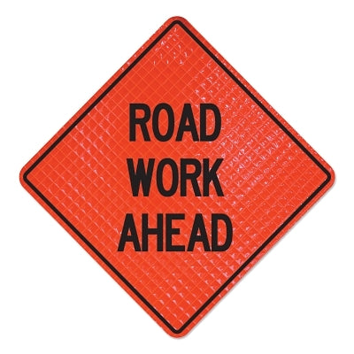 Roadwork signs, roadworks, orange
