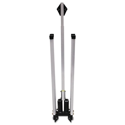 Soporte de letrero de resorte doble QUADRA FLEX™, con soporte, para letrero enrollable de 48 pulgadas