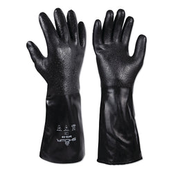 Guantes de neopreno 3416 resistentes a cortes y productos químicos, rugosos, extra grandes, negros