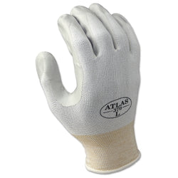 Atlas Assembly Grip 370W nitrile-coated gloves, extra large, grey/white