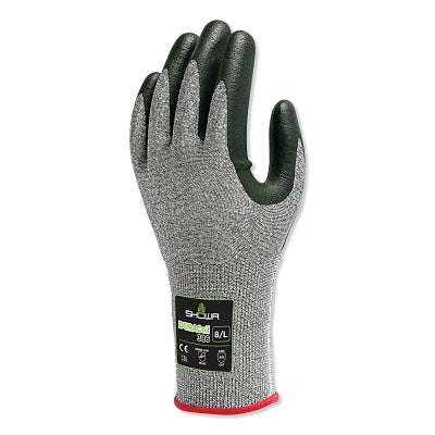 Guantes DURACoil 386 con revestimiento de nitrilo, talla pequeña, color gris