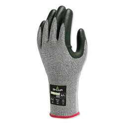 Guantes DURACoil 386 con revestimiento de nitrilo, talla mediana, color gris