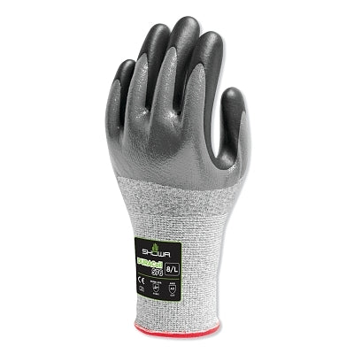 Guantes de nitrilo resistentes a cortes, talla 2-XL, nivel de corte A3 ANSI/ISEA, color negro