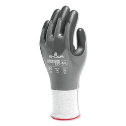 Cut-resistant nitrile gloves, size 2XL, ANSI/ISEA A3 cut level, black