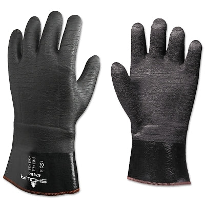30cm Insulating Neoprene Glove, Black, Rough, Large