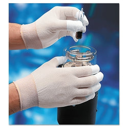 High-tech polyurethane coated gloves, small size, black/grey