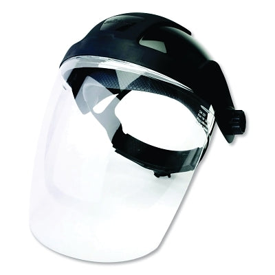 Pantalla facial multiusos serie DP4™, ventana infrarroja abatible y adaptador de ranura para casco UNV, AF/transparente, Sh 6 IR, 9" de alto x 12,125" de largo