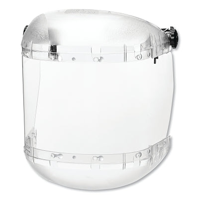 Conjunto de casco rígido ranurado Maxlight serie 385, color negro/transparente, 6-1/2" de ancho x 19-1/2" de largo