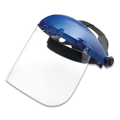 Adaptador de ranura para casco de seguridad universal, de corona simple y ventana, serie 390, azul/transparente