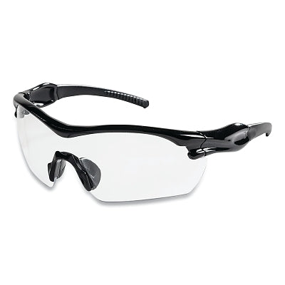 XP420 Series Protective Safety Glasses, Entry/Exit Lenses, Polycarbonate, Black Frame