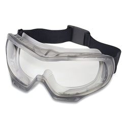 Gafas de seguridad GM200, lente transparente, marco ahumado, ventilación indirecta