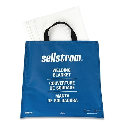 Manta de soldadura de fibra de vidrio de alta temperatura, 1,5 m x 1,8 m, color blanco