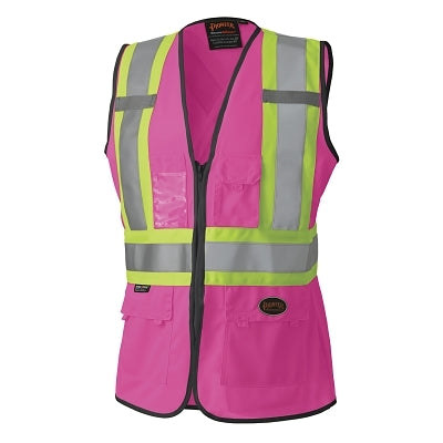 Chaleco de malla para dama 139PKU, talla extra grande, rosa