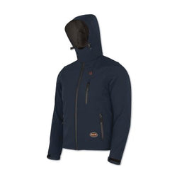 Chaqueta Softshell Calefactable 5431U/5432U/5433U, Talla Pequeña, Poliéster/Elastano, Polar, Azul Marino