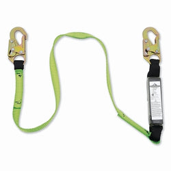 Cordón amortiguador de impactos, 1.8 m, gancho de seguridad de acero, 140 kg, gancho de acero, 2 patas