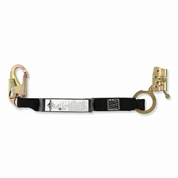 Cable de seguridad antipánico con capacidad de 310 lb, 15 pulgadas, ojo grande, color negro